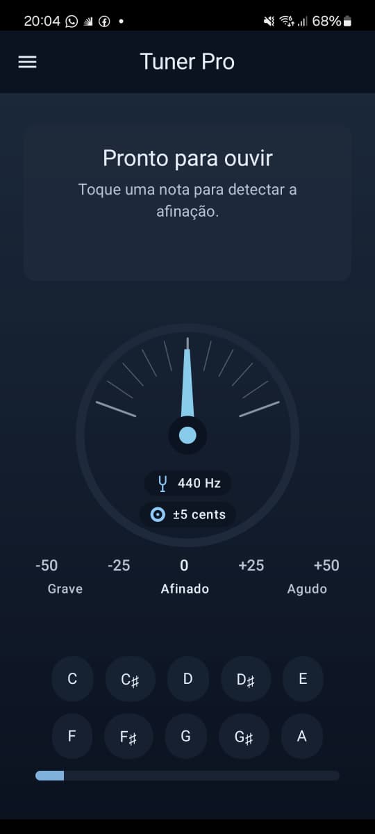 Screenshot do app Tuner Pro
